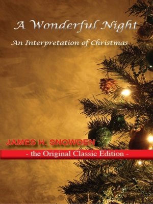 cover image of A Wonderful Night; An Interpretation Of Christmas - The Original Classic Edition